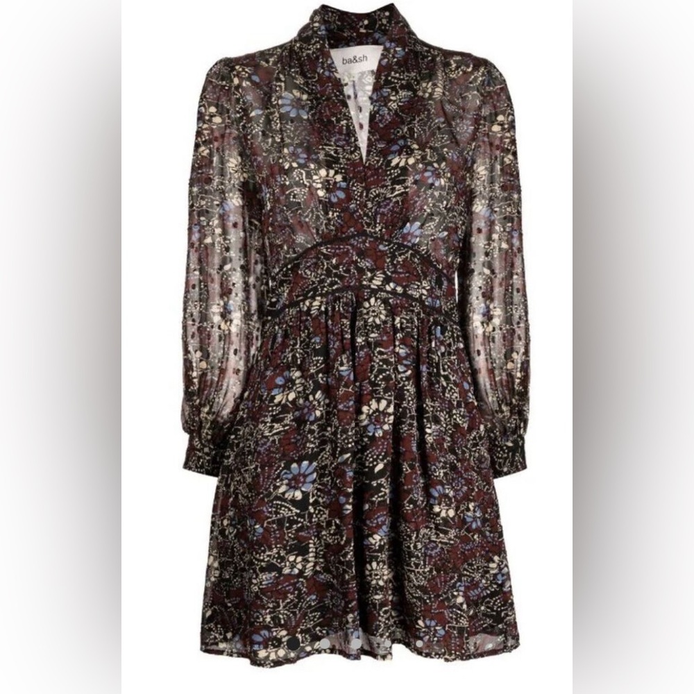 NWT ba&sh Floral Giani Dress